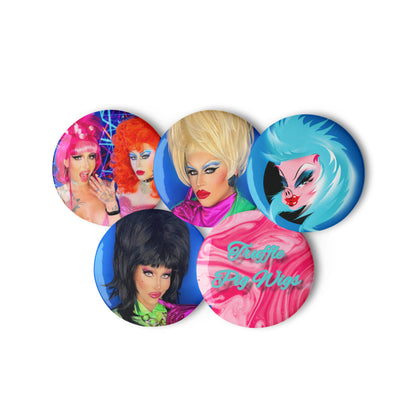 Set of TPW pin badges